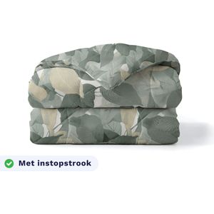 Zelesta - Royalbed - Katoenen Dekbed - Groen - 140x200 - Hoesloos Dekbed - 2 in 1 Dekbed met Vaste Overtrek