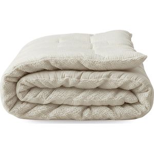 Zelesta - Teddy Katoen Mousseline - Dekbed - Beige