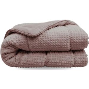 Zelesta - Teddy Check - Dekbed - Old Pink