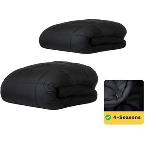 Zelesta - Wonderbed 4 Seizoenen - Dekbed - Black - Wasbaar - Tweedelig