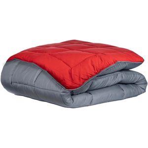 Zelesta - Easybed - Antraciet & Rood - Microvezel - Wasbaar Dekbed