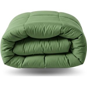 Zelesta - Wonderbed - Timeless Green - Dekbed zonder Overtrek - 140x200 - Wasbaar Dekbed - 2 in 1