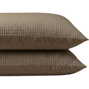 Zelesta Velvetbed Chique Kussensloop Set van 2 - Taupe