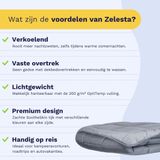 Zelesta - Easybed Light - Dekbed - Donkergrijs & Zilvergrijs - Microvezel - 200 g/m²