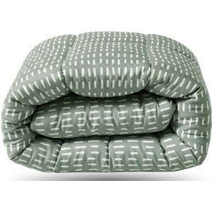 Zelesta - Wonderbed - Olive Stitches - Dekbed zonder Overtrek - 240x200 - Wasbaar Dekbed - 2 in 1