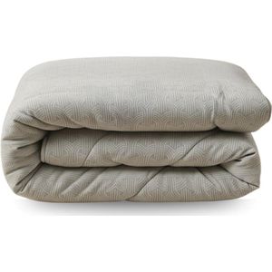 Zelesta Flanel Art - Taupe & Grijs