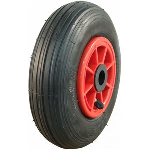 Kunststof wiel, 220mm 2.50-4, luchtband 4PR, rollager, V-5501, 20mm asgat