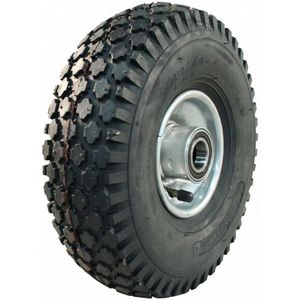 Stalen wiel, 300mm 4.00-4, luchtband 4PR, kogellager, V-8502, 25mm asgat