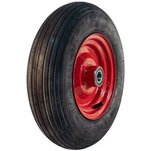 Stalen wiel, 400mm 4.80/4.00-8, luchtband 4PR, kogellager, S-2301, 25mm asgat