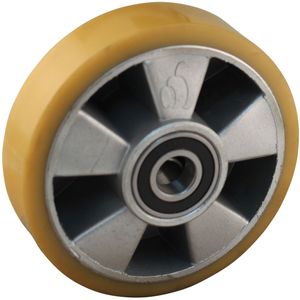 Aluminium Wiel - 150 mm Diameter - PU Loopvlak - Gelagerd - Transportwielen