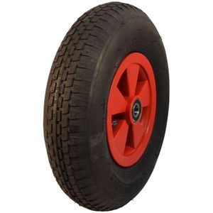 Kunststof wiel, 400mm 4.80/4.00-8, luchtband 4PR, kogellager, V-6635, 20mm asgat