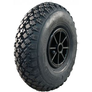 Kunststof wiel, 260mm 3.00-4, luchtband 2PR, glijlager, V-6605, 20mm asgat