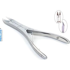 Medluxy - Nageltang - Dubbele Scharnier - Holle Gebogen Bek - 15 cm - MP0439