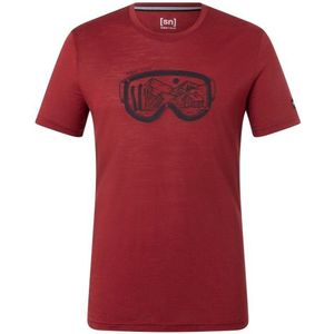 supernatural Goggle Tee Merinoshirt (Heren |rood)