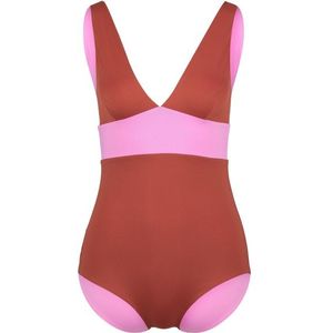 MYMARINI Womens Plungesuit Badpak (Dames |rood)