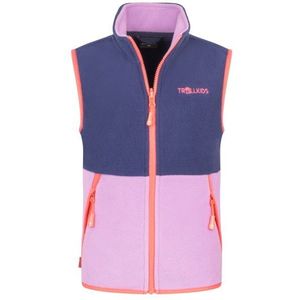 Trollkids - Kjerag Vest - Fleecebodywarmer - Roze