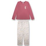 Sanetta Meisjespyjama, roze, comfortabele pyjama voor meisjes, lang, pyjamaset, maat, roze, 92