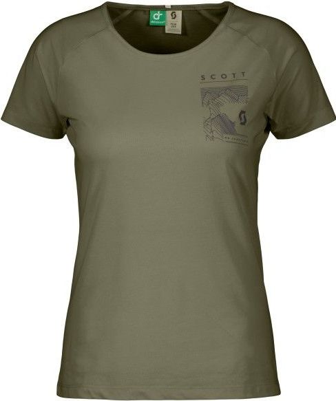 Scott - Defined Dri S/S - Sportshirt - Olijfgroen