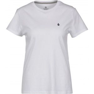 Volcom Womens Stone Blanks Tee T-shirt (Dames |grijs/wit)