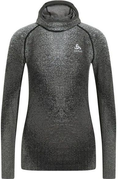 Odlo - Performance Warm Blackcomb Bl - Synthetisch Ondergoed - Grijs - L/S Facemask