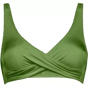 Bikinitop met print en ronde hals - Bruin - Maat 40-64