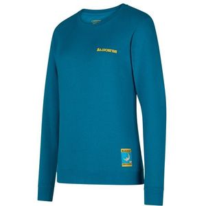 La Sportiva Womens Climbing On The Moon Sweatshirt Trui (Dames |blauw)