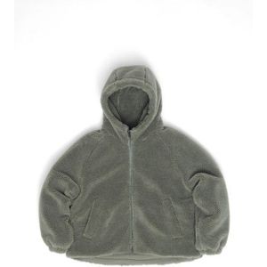 Mazine Womens Faux-Fur Hooded Jacket Vrijetijdsjack (Dames |grijs/olijfgroen)