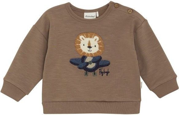 Minymo - Kids Sweatshirt L/S No 114016 - Trui - Bruin