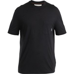 Icebreaker Merino 150 Tech Lite III S/S Relaxed Pocket Tee Merinoshirt (Heren |zwart)