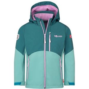 Trollkids - Balestrand Jacket - Softshelljack - Turkoois - Kinderen