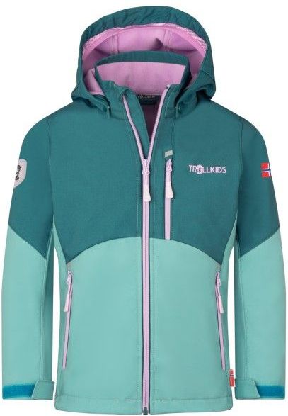 Trollkids - Balestrand Jacket - Softshelljack - Turkoois - Kinderen