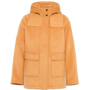 KnowledgeCotton Apparel Womens Felted Wool Duffle Coat Parka (Dames |oranje)