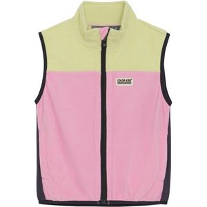 Color Kids Kids Fleece Waistcoat Colorblock Fleecebodywarmer (Kinderen |roze)