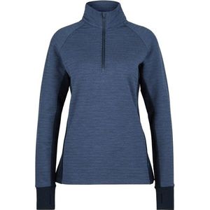 Stoic Womens MerinoFleece260 FlenSt Half Zip Merinotrui (Dames |blauw)