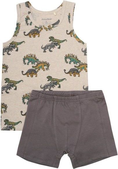 Minymo - Kids Underwear Set AOP - Ondergoed - Grijs
