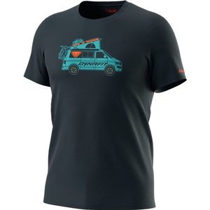 Dynafit Graphic Cotton S/S Tee T-shirt (Heren |zwart/blauw)
