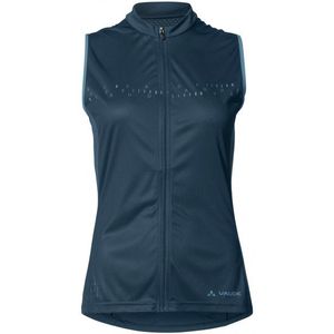 Vaude Womens Posta Full Zip Tricot SL Fietshemd (Dames |blauw)