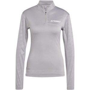 adidas Terrex Womens Terrex MT Half Zip L/S Longsleeve (Dames |grijs)