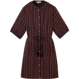 Tranquillo Womens Blusenkleid in Leinenoptik Jurk (Dames |bruin)