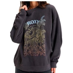 Roxy Womens Lineup Oversized Crew Trui (Dames |grijs)