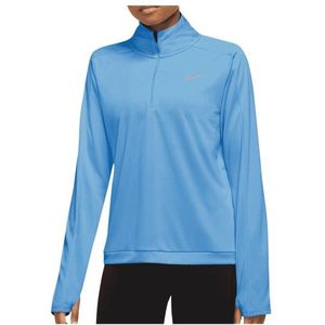 Nike Womens Dri-FIT Pacer 1/4 Zip Sportshirt (Dames |blauw)