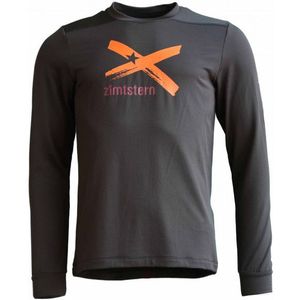 Zimtstern Crewz Shirt L/S Fleecetrui (Heren |grijs/zwart)