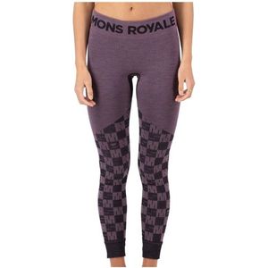 Mons Royale - Ascender Merino - Seamless Legging - Purper - Merino-ondergoed
