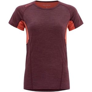Devold Womens Running Merino 130 T-Shirt Merinoshirt (Dames |rood)