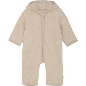 Huttelihut Kids Pram Suit Bear Ears Cot Fleece Overall (Kinderen |beige)