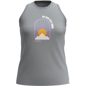 Smartwool Womens The Sun Will Rise Graphic Tank Tanktop (Dames |grijs)