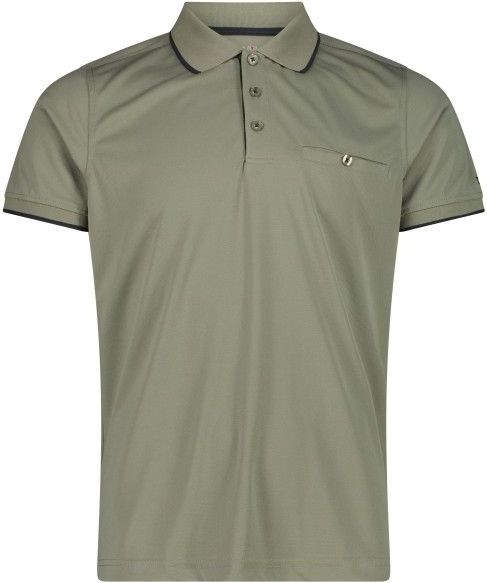 CMP Polo Polyester Poloshirt (Heren |olijfgroen)