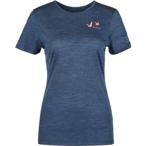 Devold Womens Active Birds Tee Merinoshirt (Dames |grijs)
