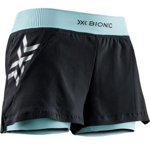 X-Bionic Womens Twyce Race 2in1 Shorts Hardloopshort (Dames |zwart)