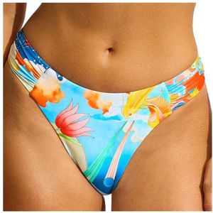 Seafolly Womens Aquarius High Leg Ruched Side Pant Bikinibroekje (Dames |oranje)